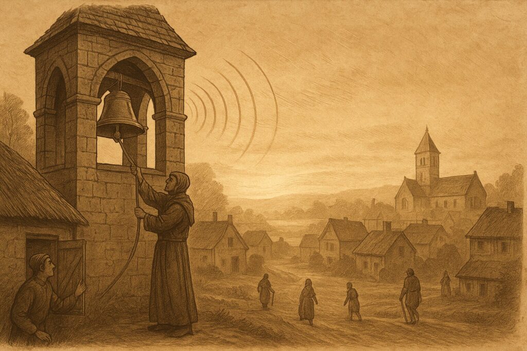 Church bells ringing at these hours acted as a communal alarm clock for entire towns and villages.