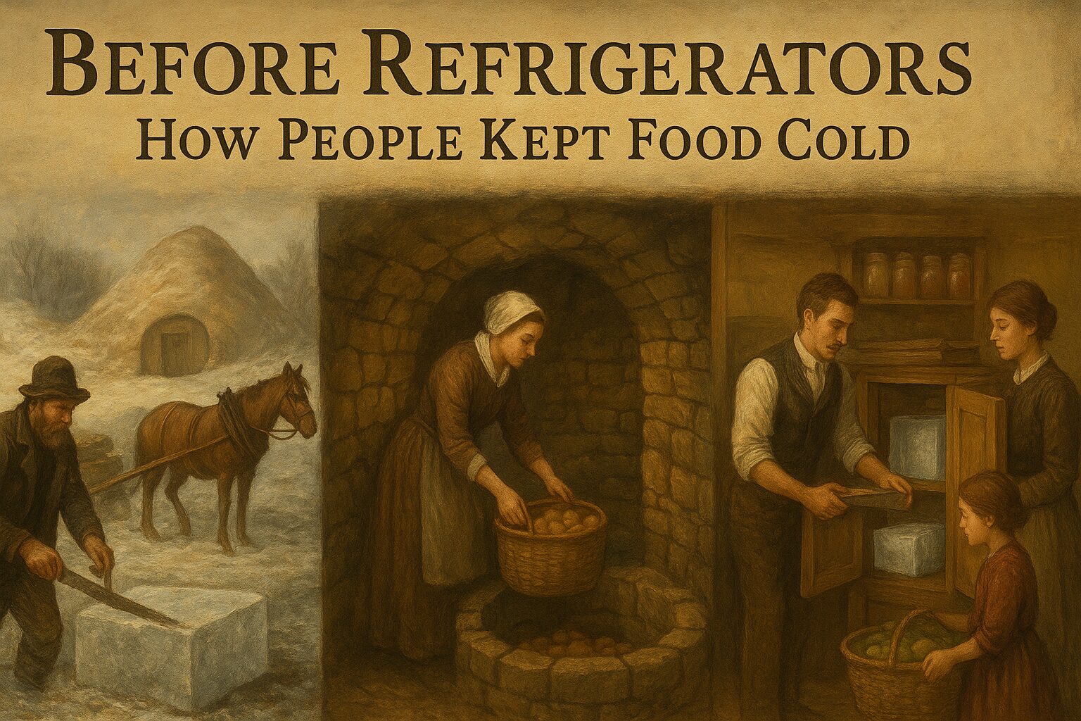 How People Kept Food Cold Before Refrigerators