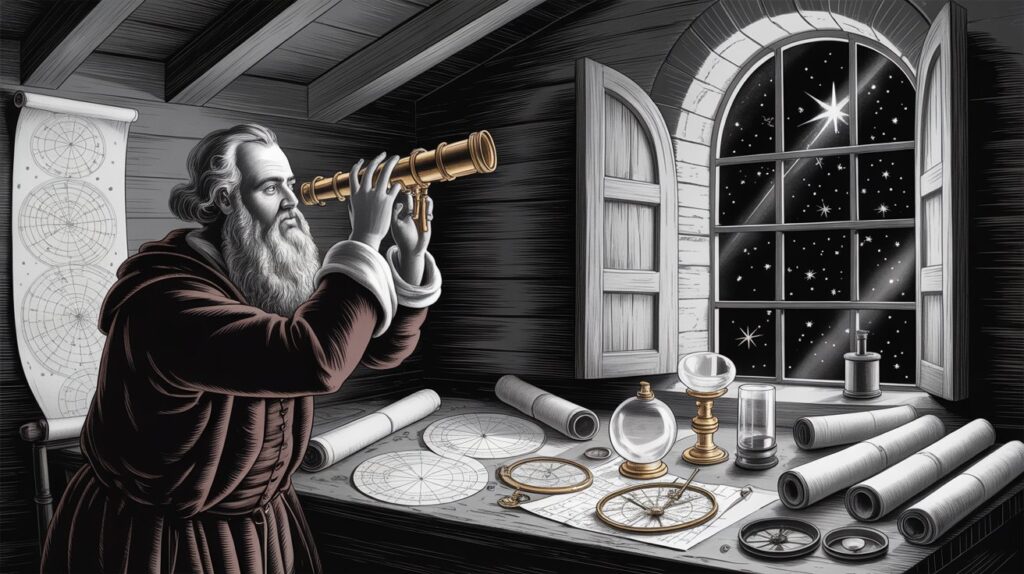 On this day in 1609, Italian astronomer Galileo Galilei presented one of his earliest telescopes to the Venetian Senate
