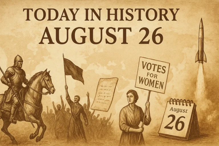 Today In History August 26. What happened on this day in history