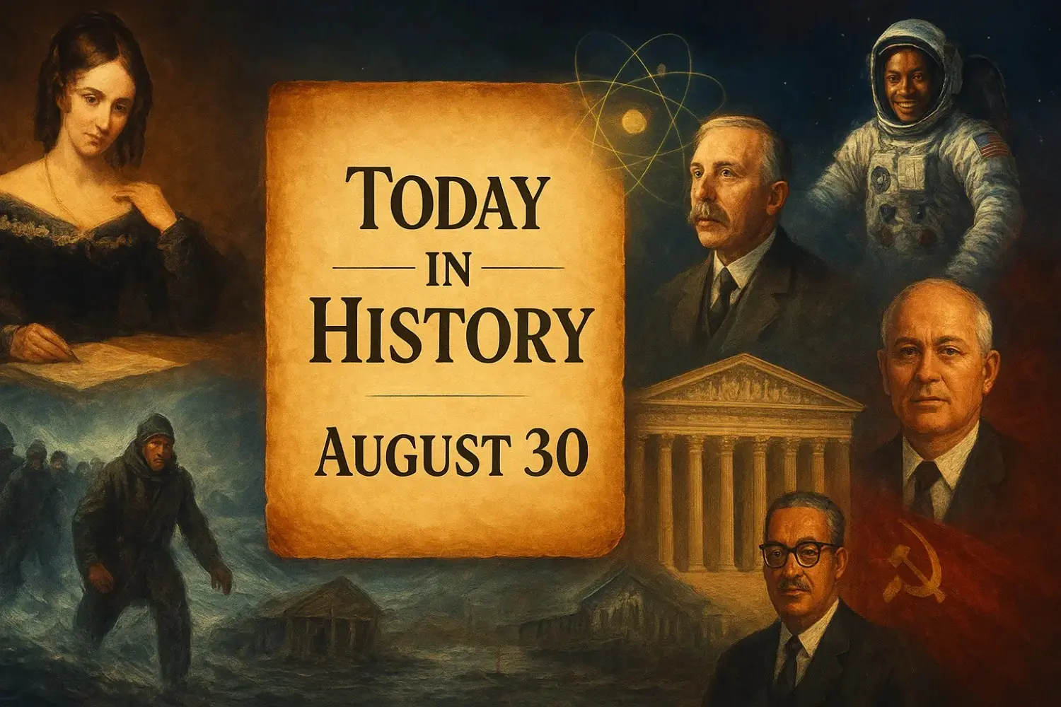 Today in History August 30 Events, Births & Deaths