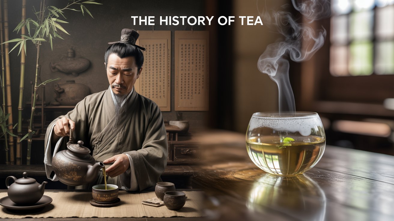 Explore the history of tea — from ancient Chinese legends and Lu Yu's Classic of Tea to the global rise of chai, black tea, and tea culture. A definitive guide.