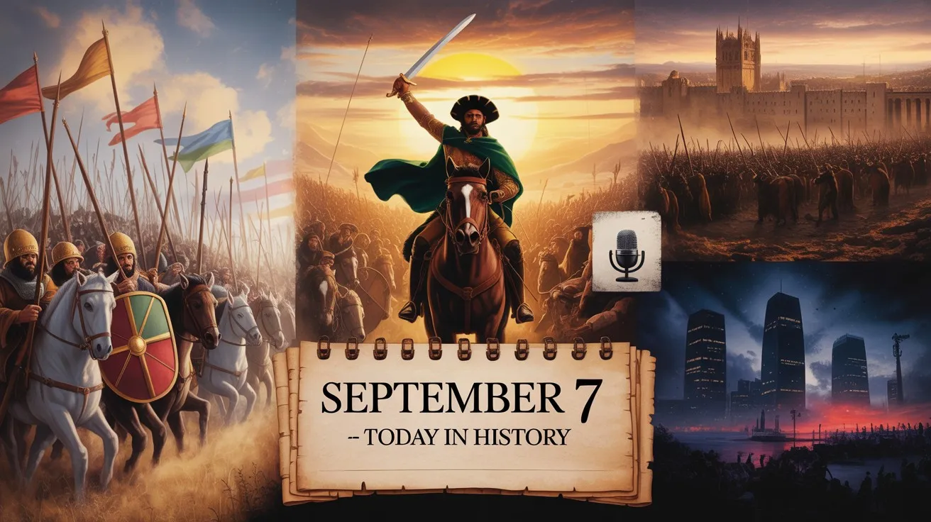 Today in History September 7 brings battles and births, scientific firsts and media milestones, independence declarations and wrenching public moments.