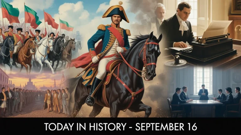 From world-changing battles to cultural milestones, Today in History puts September 16 into focus with key events, notable births, and historic anniversaries.