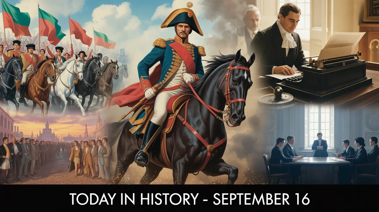 From world-changing battles to cultural milestones, Today in History puts September 16 into focus with key events, notable births, and historic anniversaries.