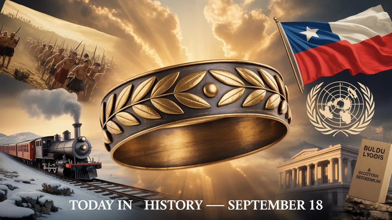 Today in History — September 18 is a date when palace conspiracies, decisive battles, showpiece explorations and landmark political decisions across centuries meet on a single calendar page.