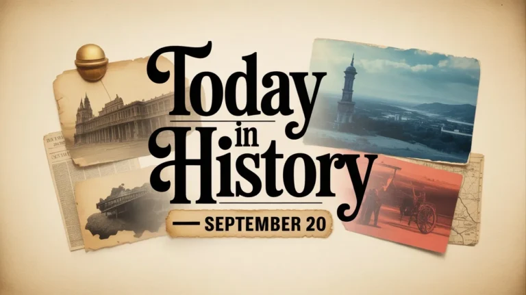 Today in History — September 20 gathers rebellions, voyages, legal firsts and modern crises into a single, surprising line of continuity. From Magellan’s great departure and medieval battles to civil-rights milestones and recent natural disasters, the date keeps returning as a hinge where exploration, politics and popular action meet.