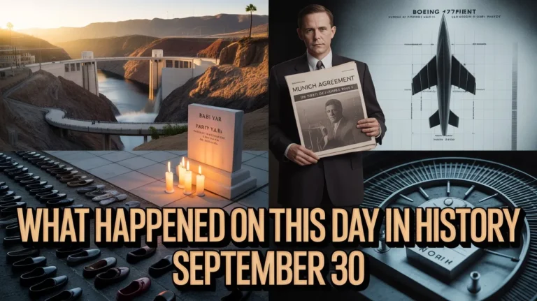 Discover key global milestones, famous births, and historic tragedies. What happened on this day in history September 30 shaped politics, science, and culture.
