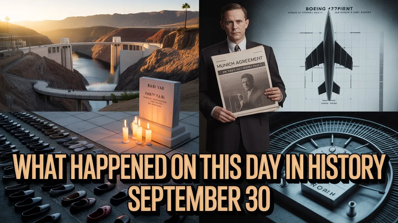 Discover key global milestones, famous births, and historic tragedies. What happened on this day in history September 30 shaped politics, science, and culture.