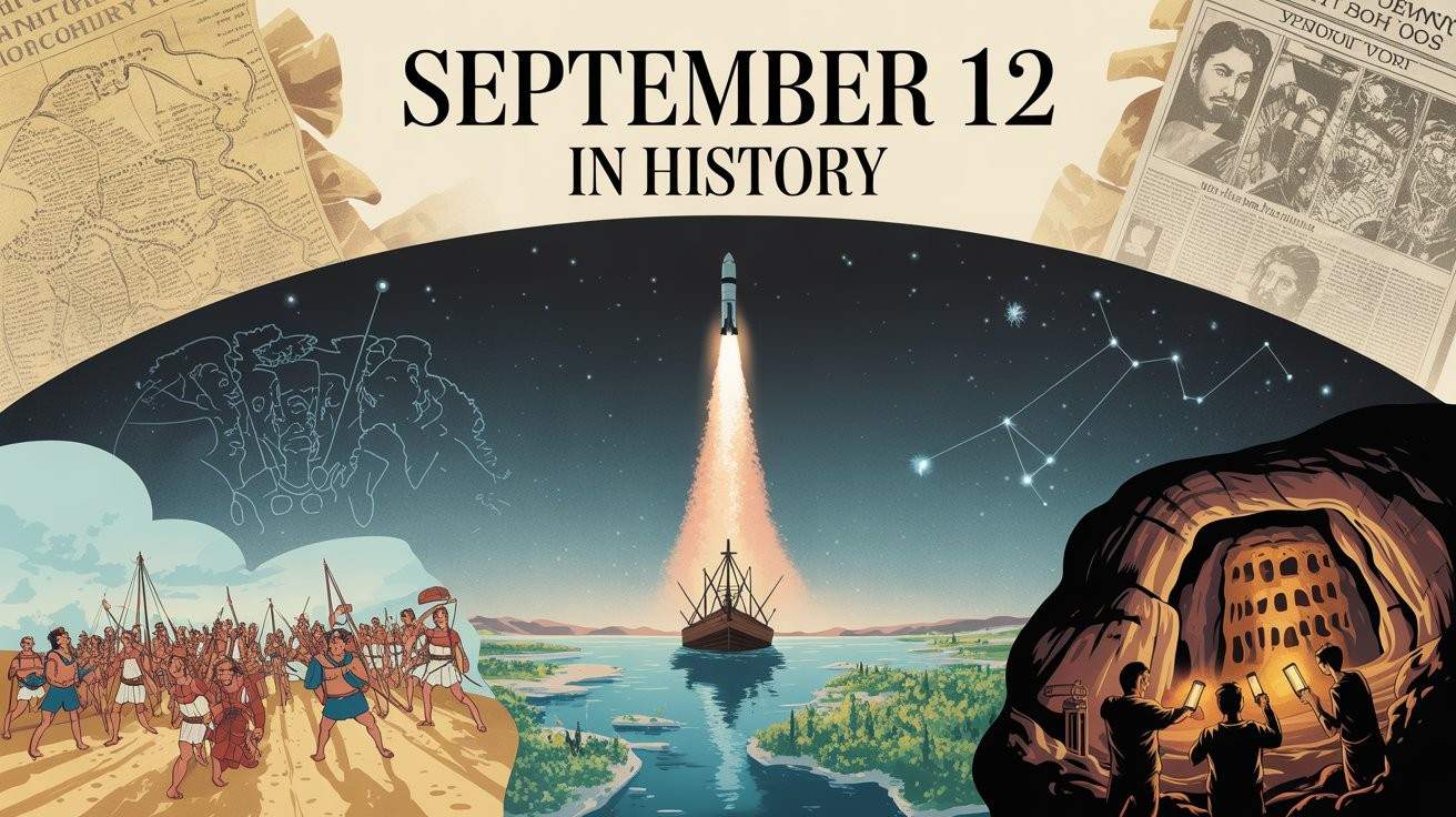 In Today in History — September 12 you’ll find moments that altered maps and minds: from Marathon’s classical courage to teenagers who stumbled into Lascaux, from daring wartime raids to the first human-made visitor to the Moon. Each entry below is written in a human, readable voice and shaped for web readers who want clear context and shareable takeaways.