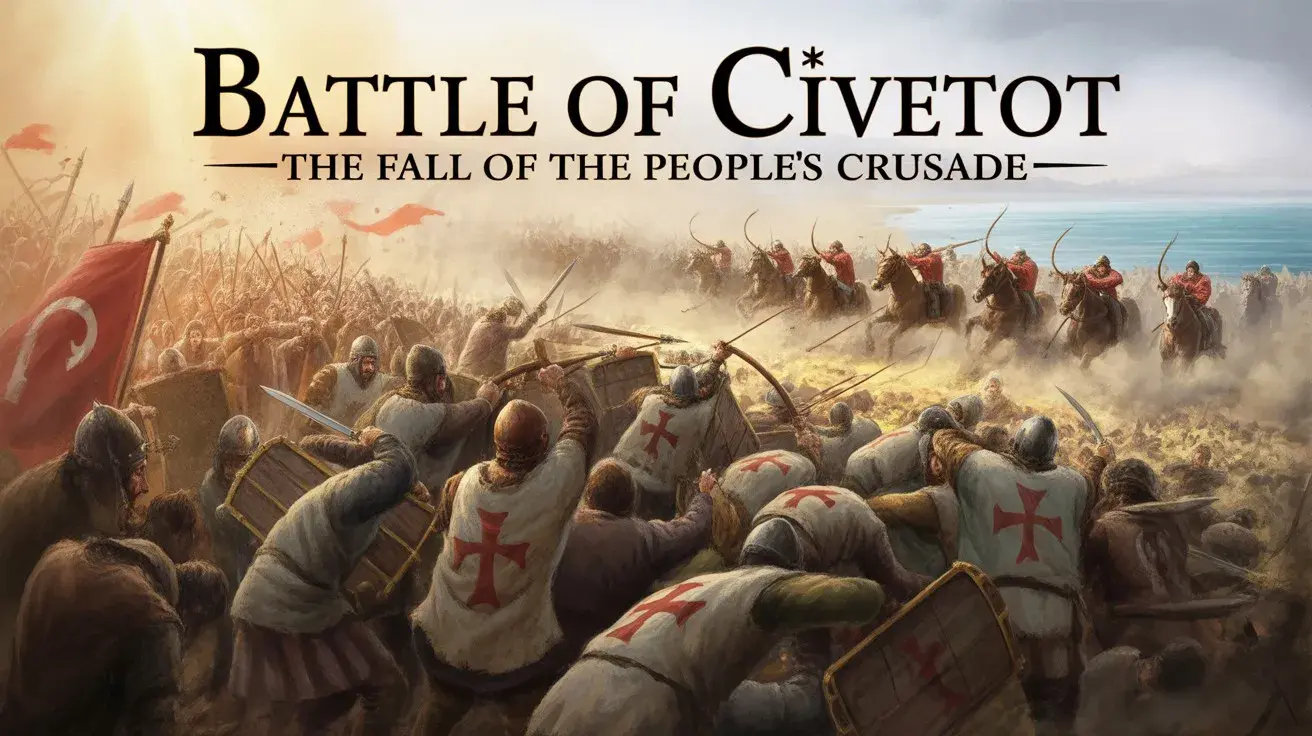 Explore the tragic story of the Battle of Civetot, the bloody massacre that ended the People's Crusade. Discover how faith and fervor met a devastating ambush on the shores of Anatolia.