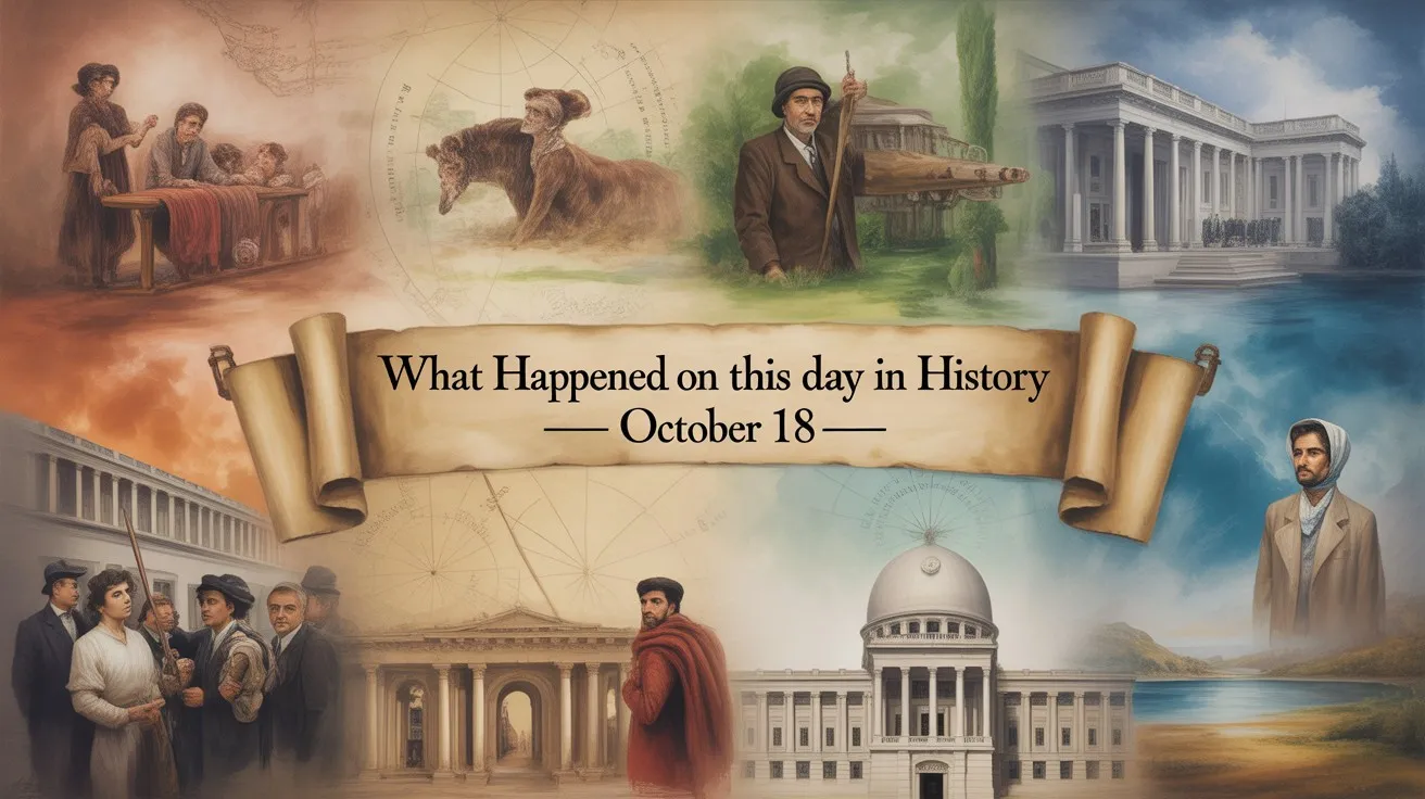 What happened on this day in history October 18 — reveals how distant centuries and modern times connect through power shifts, creative milestones, and defining human achievements.