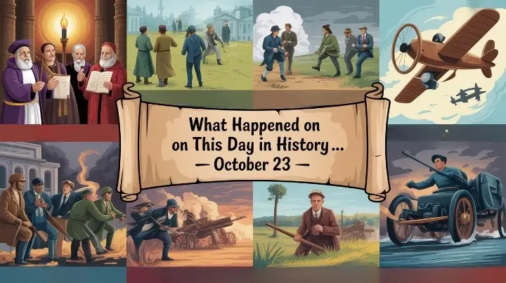 Across centuries of faith, conflict, and innovation, nations and ideas took shape — What happened on this day in history October 23 reflects the defining moments that transformed the world.