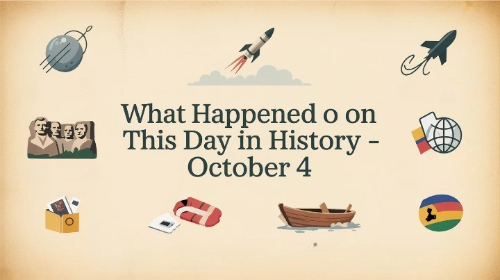 Curious about past events? Learn What Happened On this Day in History October 4 — from space milestones like Sputnik 1 to political shifts, independence movements, and cultural moments that shaped the world.