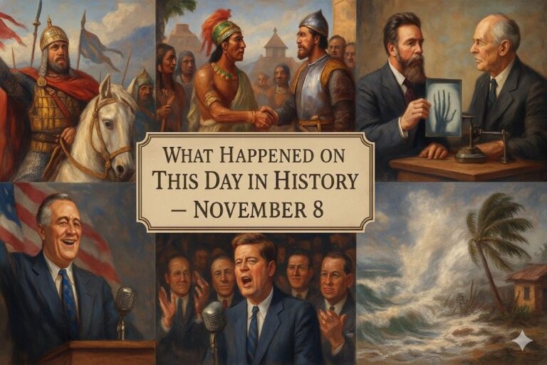 Through wars, inventions, and political milestones, what happened on this day in history November 8 reveals how one date carries centuries of human struggle, achievement, and transformation.