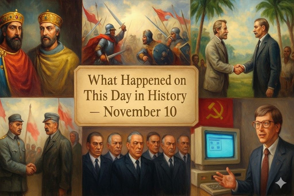 Sieges, reforms and scientific milestones are connected in What happened on this day in history November 10, a concise guide to key events and anniversaries.