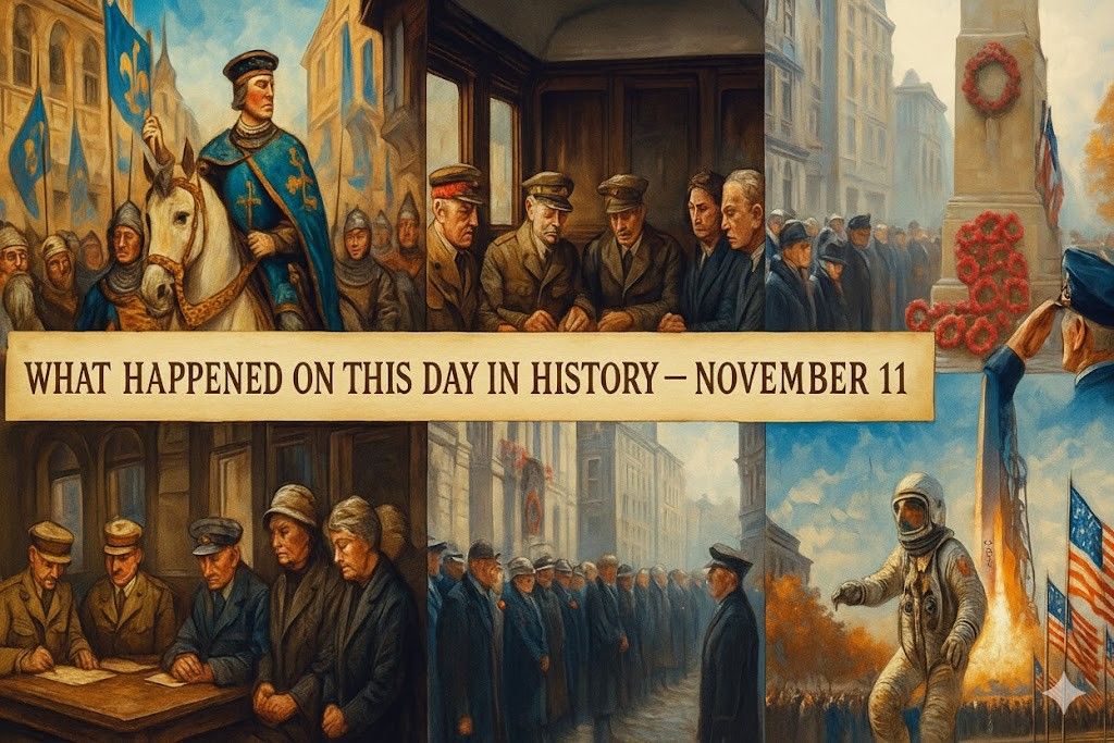 A concise guide to pivotal moments — what happened on this day in history November 11 tracing armistices, revolutions, scientific firsts and civic milestones.