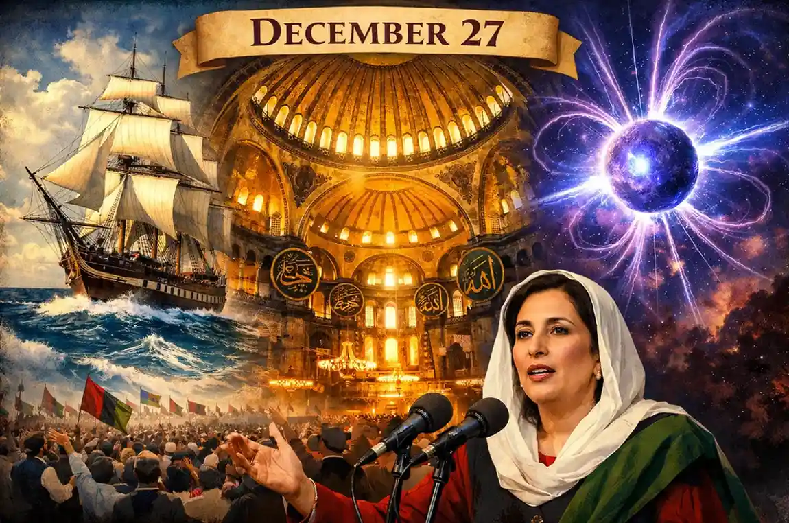 From the tragic assassination of Benazir Bhutto to the cosmic blast of a distant magnetar, discover the profound events of what happened on this day in history December 27.