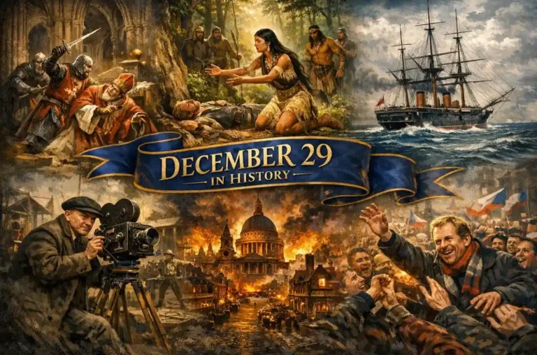 From the annexation of Texas to what happened on this day in history December 29, we look at the Wounded Knee massacre and the birth of modern Ireland's state.