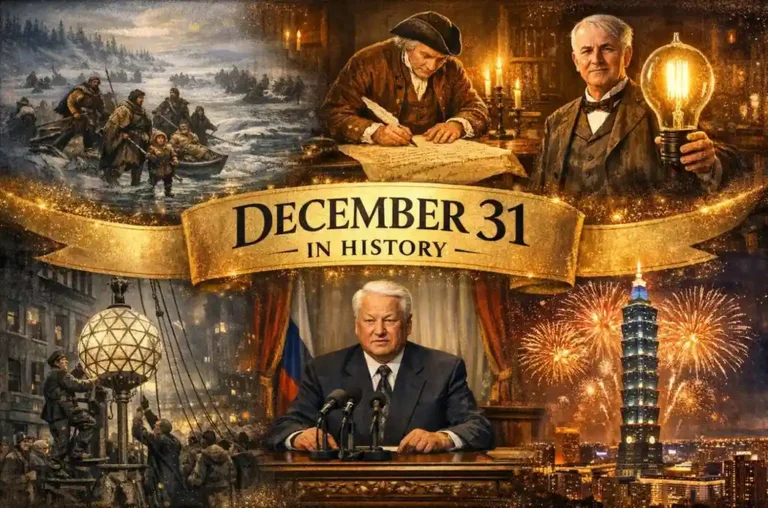 From the 1999 Panama Canal handover to what happened on this day in history December 31, review the final hours of empires and the birth of new eras.