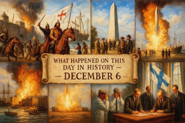 Key moments shaping nations are recalled through what happened on this day in history December 6, presenting major turning points across politics, culture, and conflict.