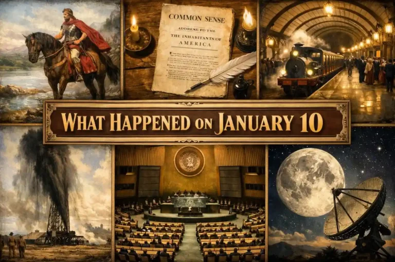 Dive into history to discover what happened on this day in history January 10 regarding Thomas Paine's Common Sense and Project Diana.