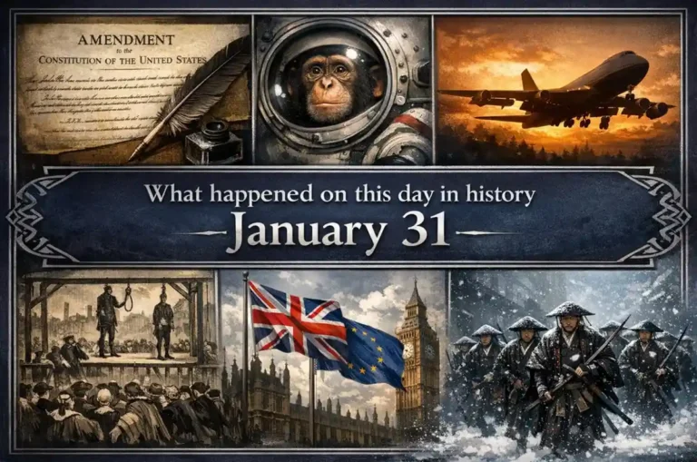 Examine the shifts in global power that define what happened on this day in history January 31, including the official Brexit date and the fall of Stalingrad.
