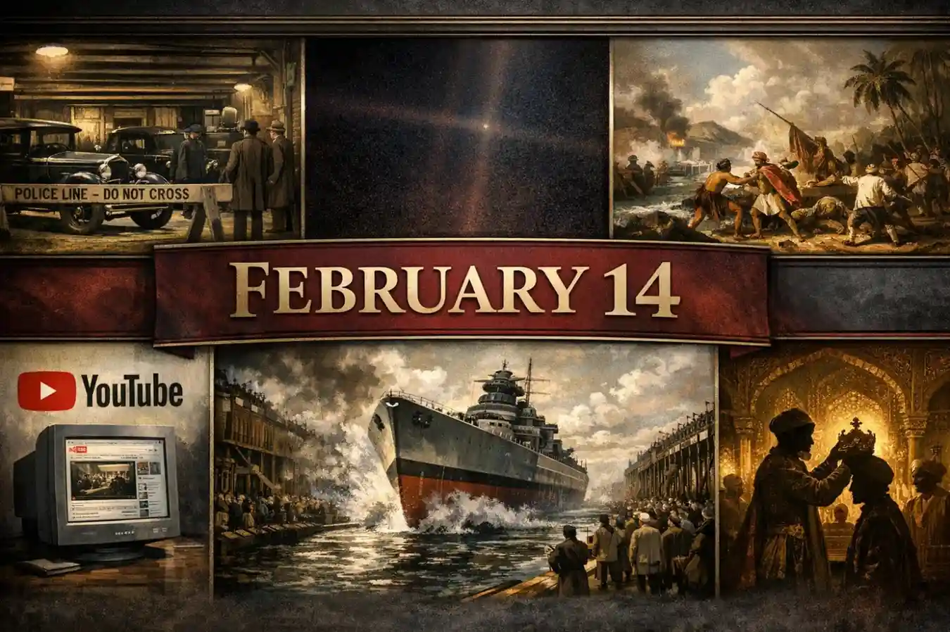 Explore the cultural and technological breakthroughs of what happened on this day in history February 14, including the birth of YouTube and the competitive patenting of the telephone.