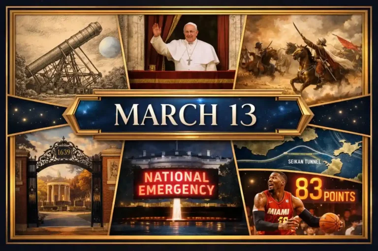 Witness the events that defined the modern era in what happened on this day in history March 13, from the COVID-19 emergency to the Dunblane tragedy.