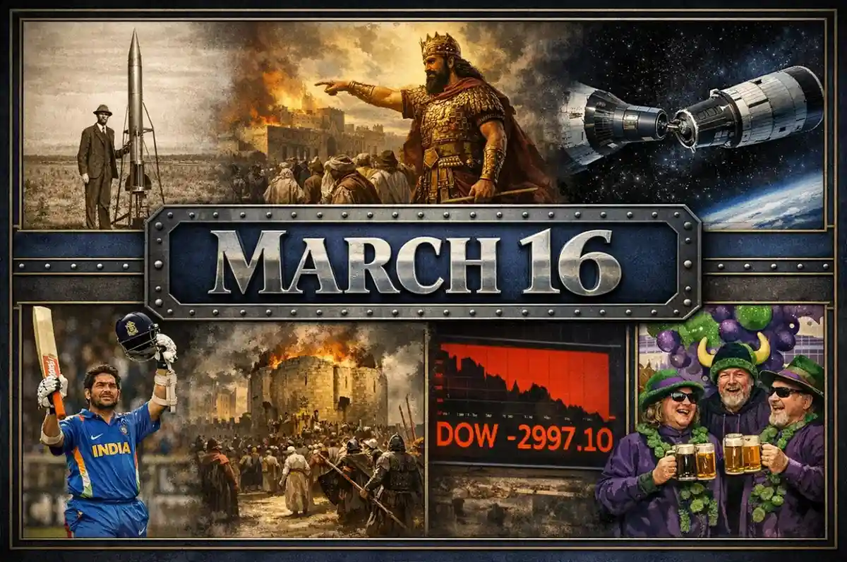 Learn about the monumental breakthroughs of this day in history March 16, including Robert Goddard’s first liquid-fueled rocket and the Gemini 8 docking.