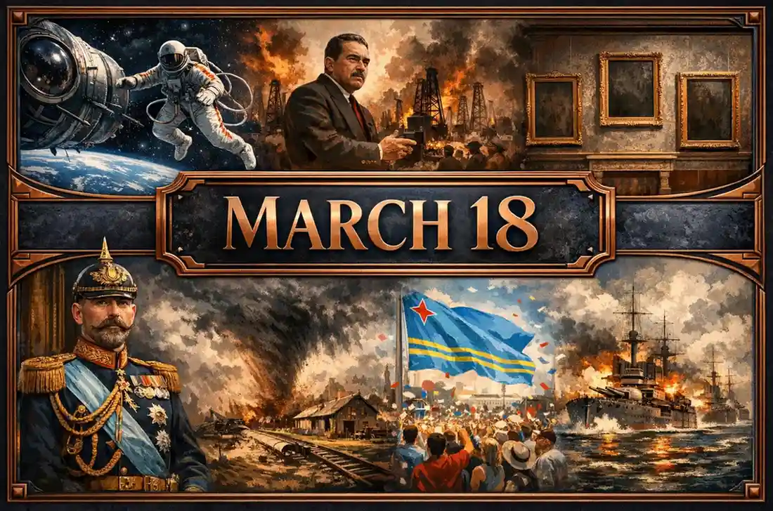 Examine the turning points of national identity in what happened on this day in history March 18, from Mexico’s oil expropriation to the Stamp Act repeal.