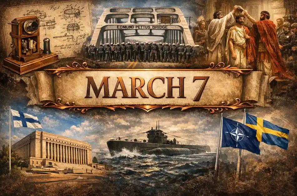 Trace the struggles for justice and civil rights in what happened on this day in history March 7, featuring the 1965 "Bloody Sunday" in Selma.
