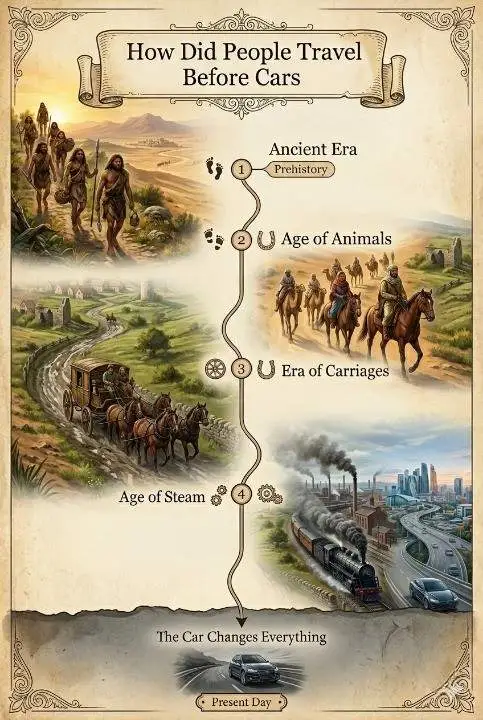 the incredible journey of human transportation before the invention of the automobile!