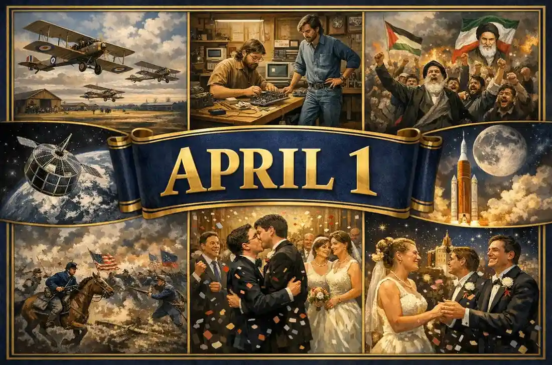 Discover what happened on this day in history April 3, featuring the 1860 Pony Express launch and the first 1973 mobile call. This day in history April 1 revolutionized how we connect.