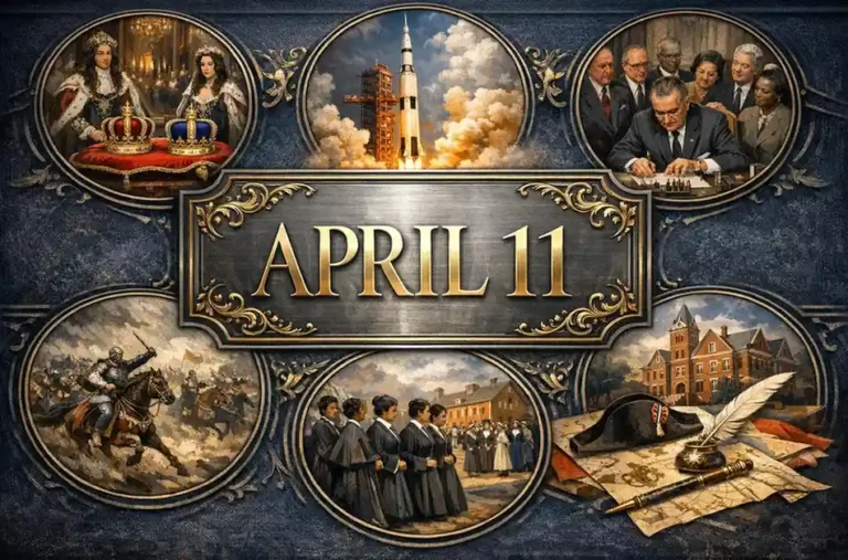 Discover the Battle of Mohi and the joint coronation of William and Mary on this day in history April 11, highlighting centuries of global transformation.