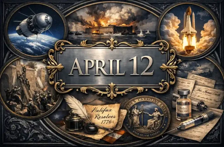 Review the first Space Shuttle flight and the death of FDR on what happened on this day in history April 12 through a detailed historical lens.