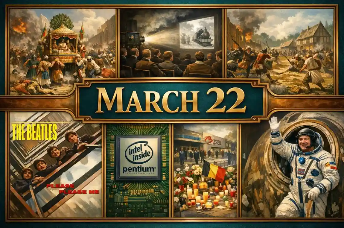 Examine the cultural and technological breakthroughs found in what happened on this day in history March 22, featuring the first Stanley Cup and the debut of the Pentium chip.