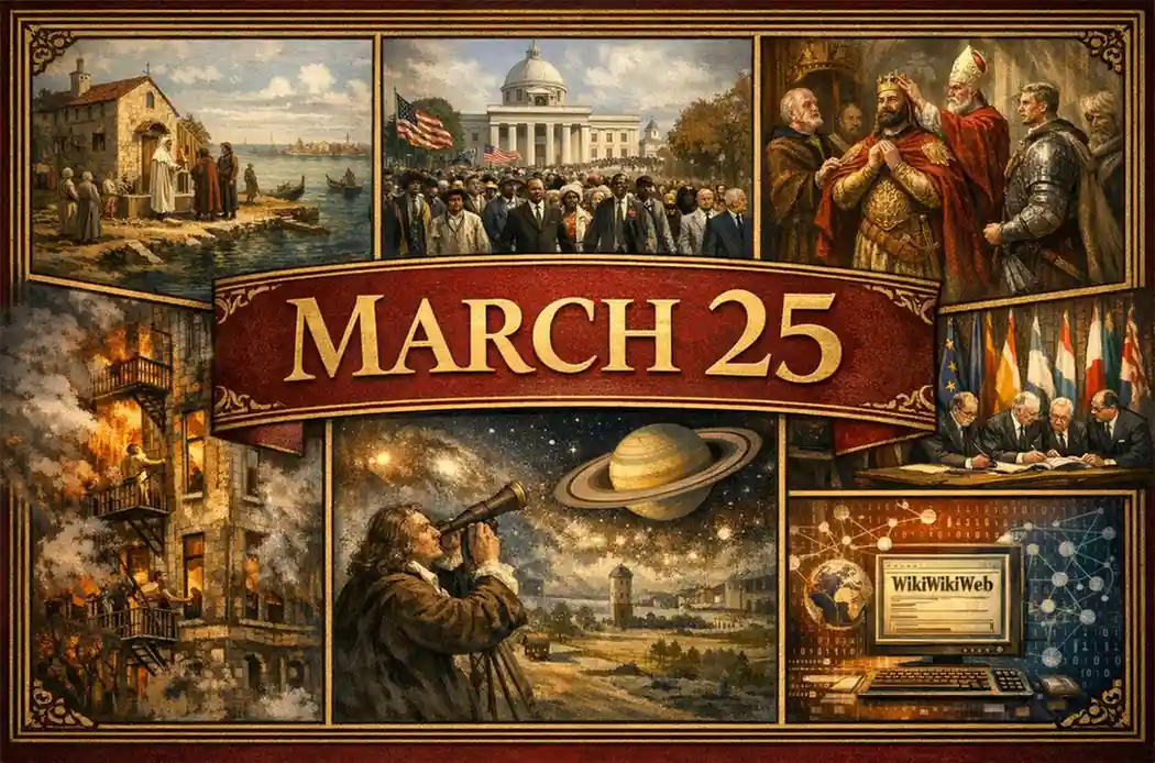 Examine the civil rights milestones and industrial tragedies found in what happened on this day in history March 25, including the Selma march and Triangle fire.