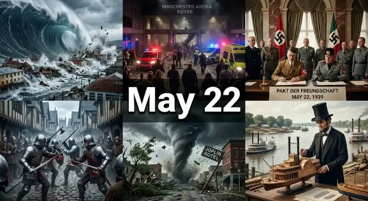 What happened on this day in history May 22? Look into the 1939 Pact of Steel signing, the start of the Wars of the Roses, and key historical facts.