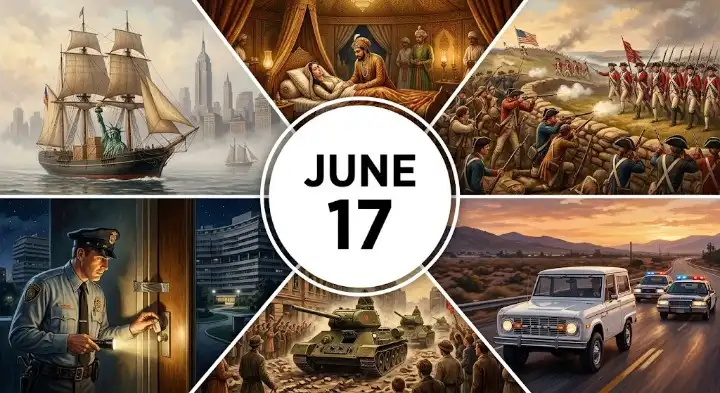 From the origins of the Taj Mahal to the Battle of Bunker Hill, find key June 17 in history facts that reveal how passion and war changed our world.