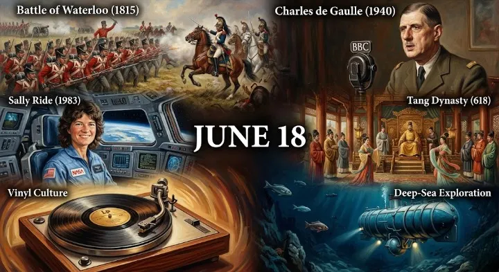 This day in history June 18 marks the downfall of Napoleon at Waterloo, Churchill's iconic speech, and the tragic Titan submersible implosion.