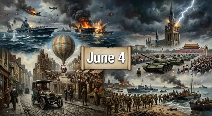 Tanks rolled in Beijing while Winston Churchill rallied Britain. See how this day in history June 4 proved that ordinary people can change the world.