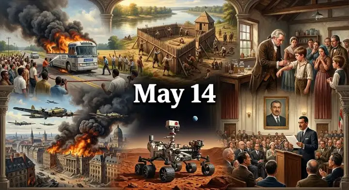 Read about the battles, breakthroughs, and revolutions that landed on this day in history May 14 throughout our shared human past.