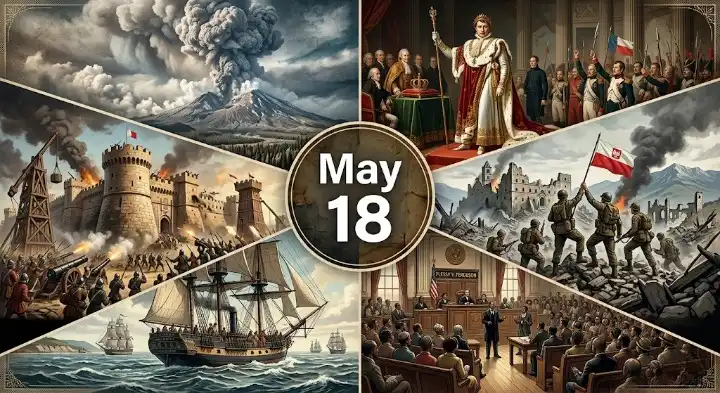 On this day in history May 18 a volcano reshaped Washington, a supreme court ruling sealed segregation, and Polish troops captured Monte Cassino during WWII.