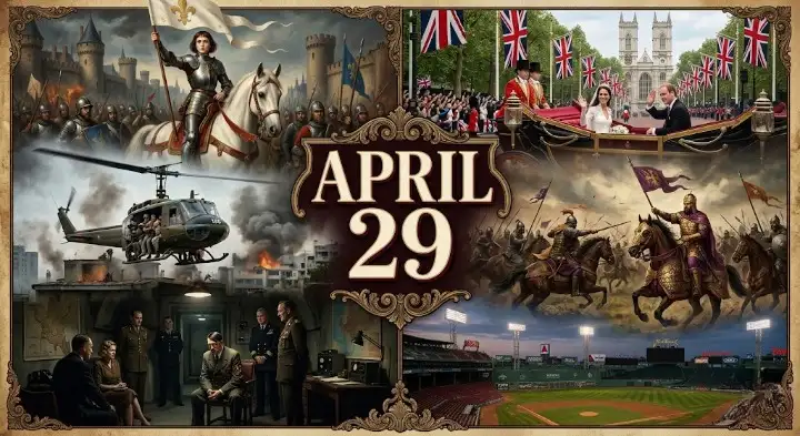 From the 1429 relief of Orléans to the 1992 LA riots, explore what happened on this day in history April 29. A deep dive into the moments that shaped our world.