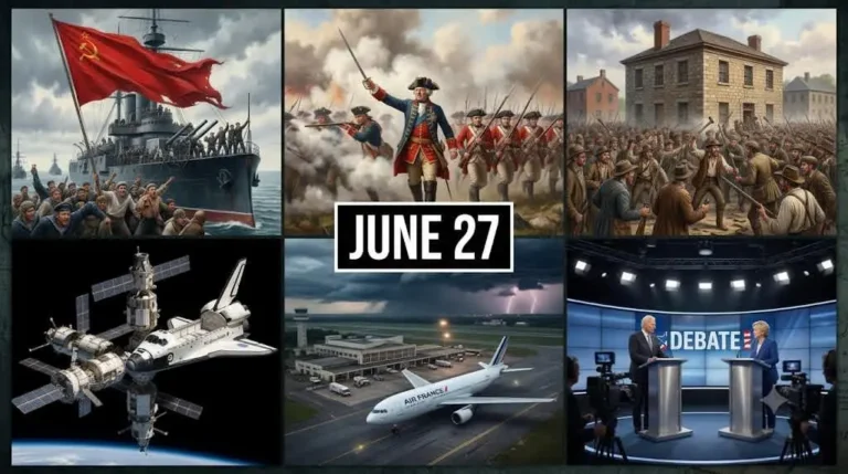 Uncover what happened on this day in history June 27 as we recount the dramatic 1916 Easter Rising parallels, Romanian pogroms, and Nixon's Cold War travels.