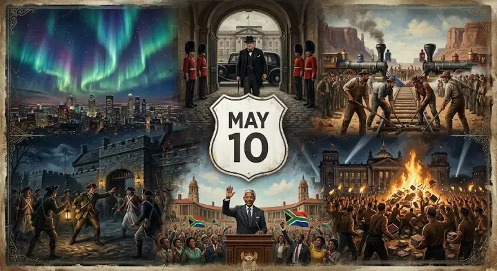 Winston Churchill took power in 1940 and Nelson Mandela won the presidency in 1994. Read how this day in history may 10 altered global leadership forever.