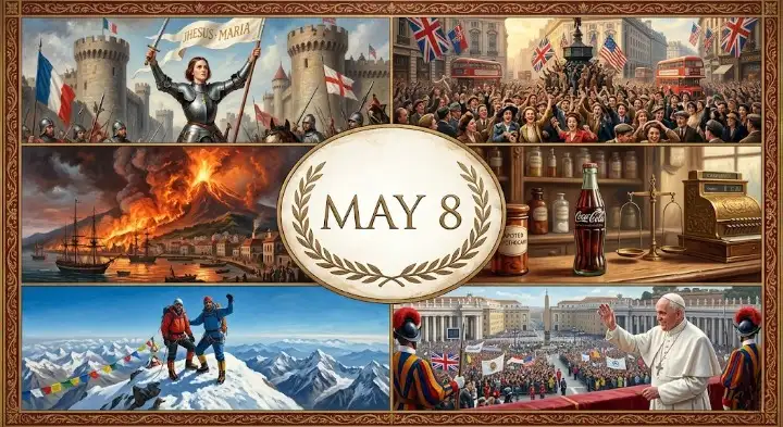 Uncover the major events of this day in history May 8 from the tragic sinking of the Lusitania to Beethoven premiering his famous Ninth Symphony in Vienna.