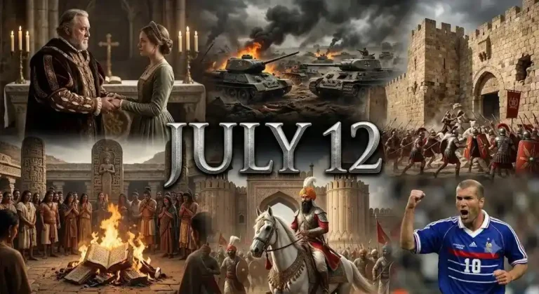 From the ruins of Jerusalem to the fields of Kursk, this day in history July 12 brings you the raw stories, battles, and kings that shaped our modern world.