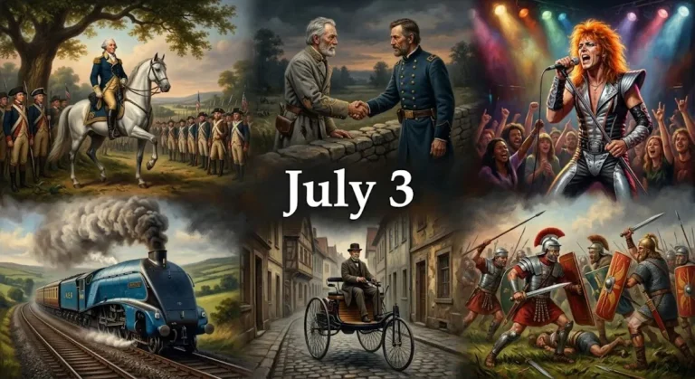 Uncover the facts about this day in history July 3. Meet the fierce warriors, bold inventors, and rebel leaders who broke the old rules to rewrite our world.